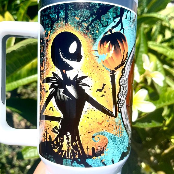 Custom made Disney Nightmare before Christmas Tumbler Brand New 40 oz double wal - Picture 4 of 7